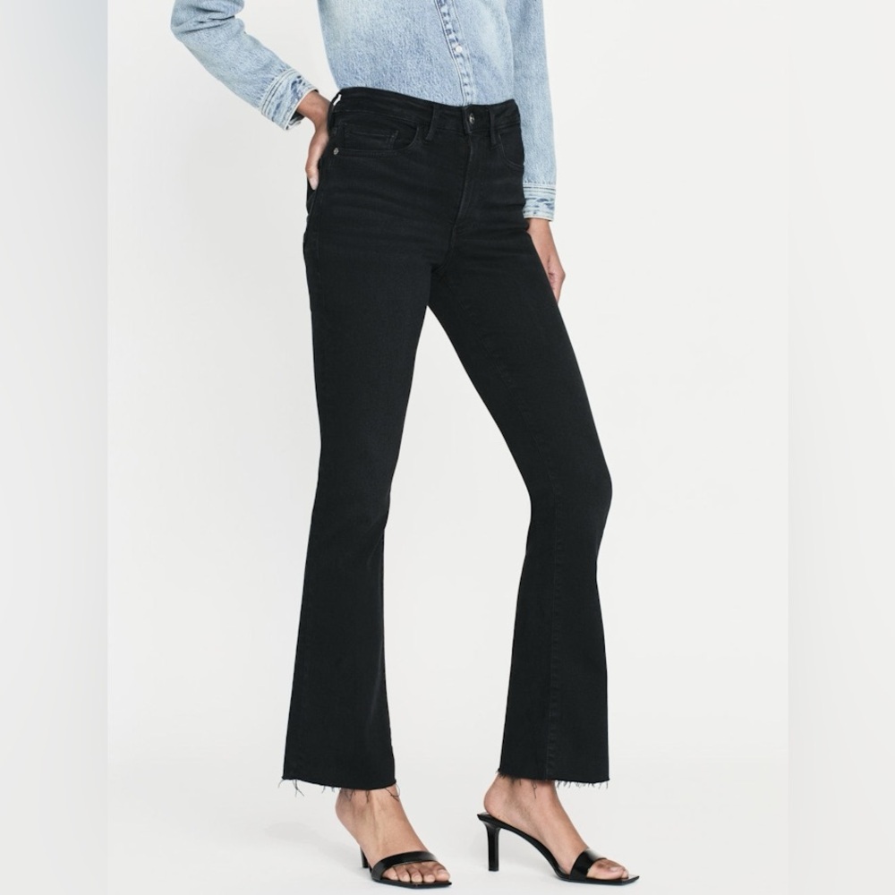 FRAME Le Crop Mini Boot Raw Hem High Rise Size 27